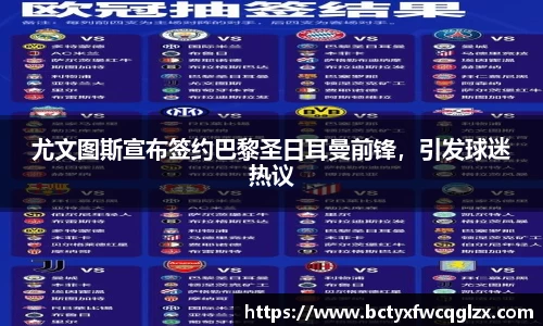 尤文图斯宣布签约巴黎圣日耳曼前锋，引发球迷热议